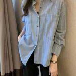 striped shirt with a wide cut